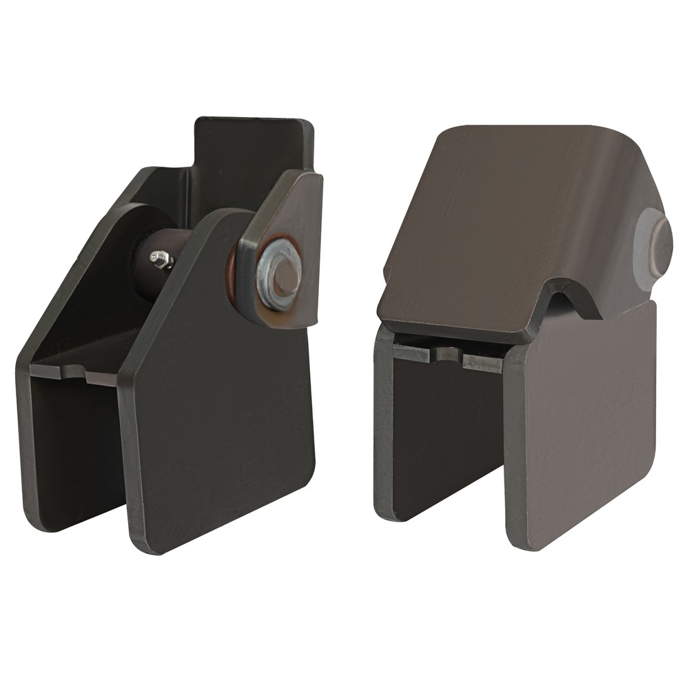 2 X Heavy Duty Steel Dump Truck Trailer Hinges Work On Any 2" Rectangular Tube