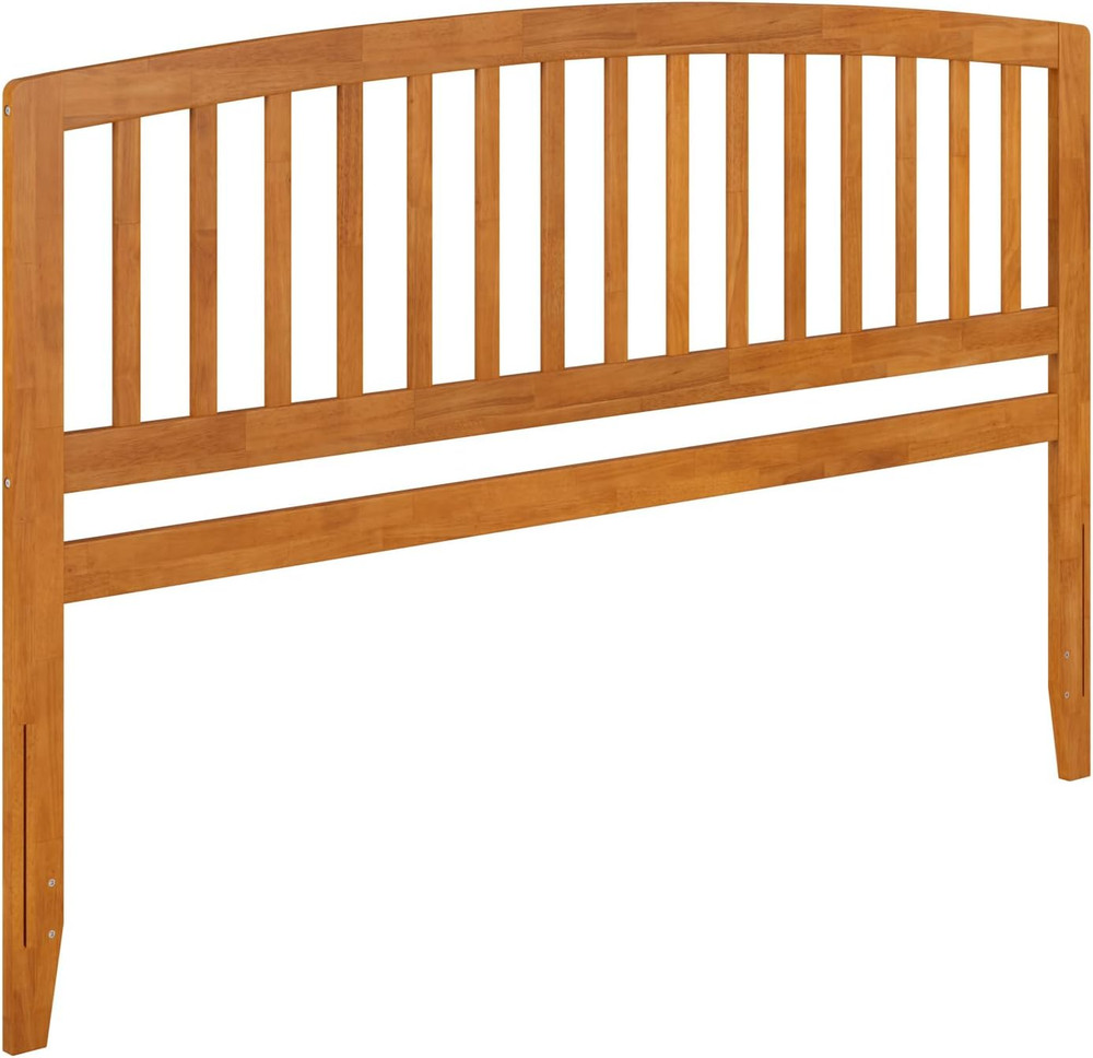 Light Toffee Richmond King Solid Wood Headboard with Charger Upgrade