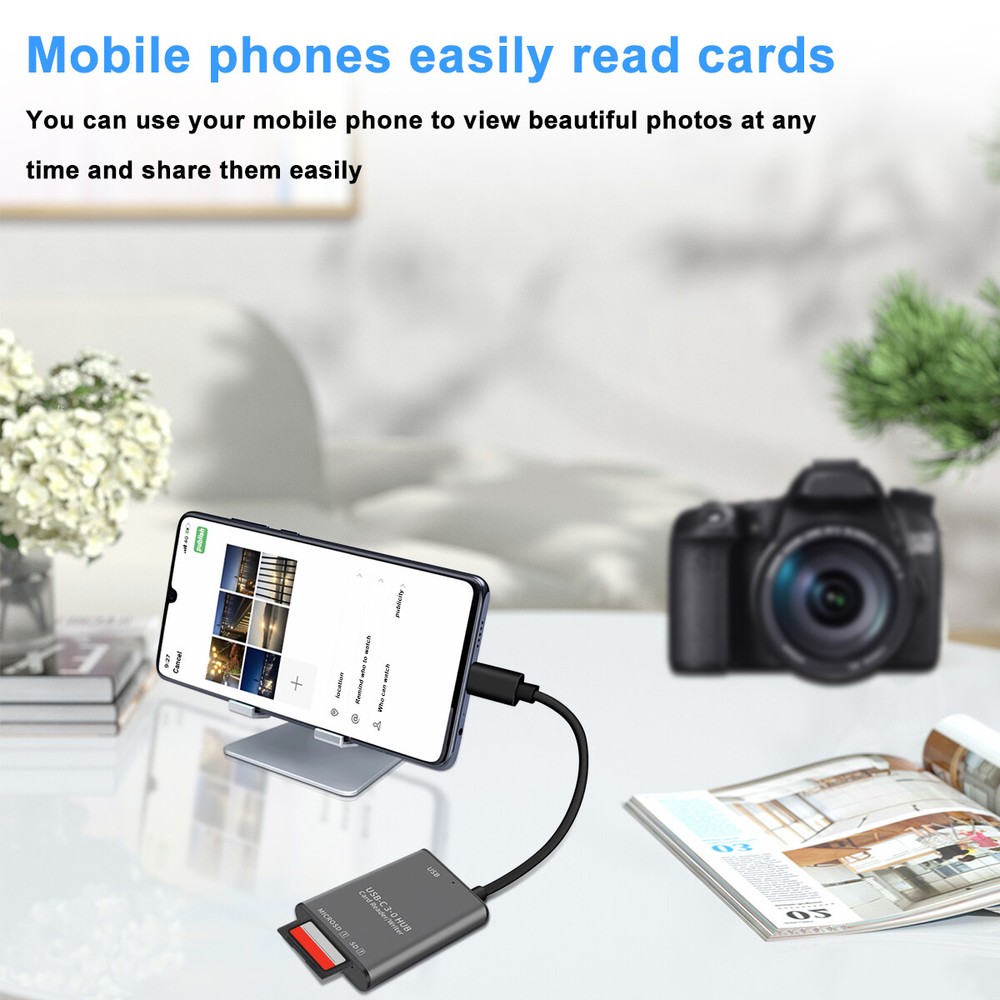 USB C to SD Card Reader Writer OTG Adapter USB 3.0 Micro SD Memory Card Adapter