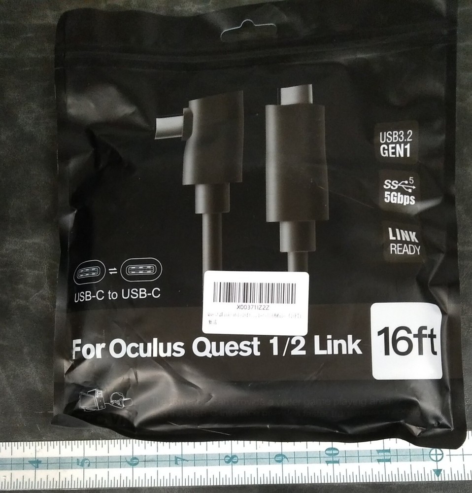 FIBER OPTIC Type-C-C Link Cable for Oculus Quest 1 & 2 VR 16ft NEW SEALED