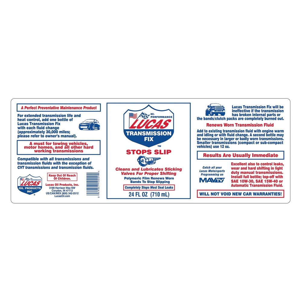 10009 Transmission Fix - 24 Ounce White