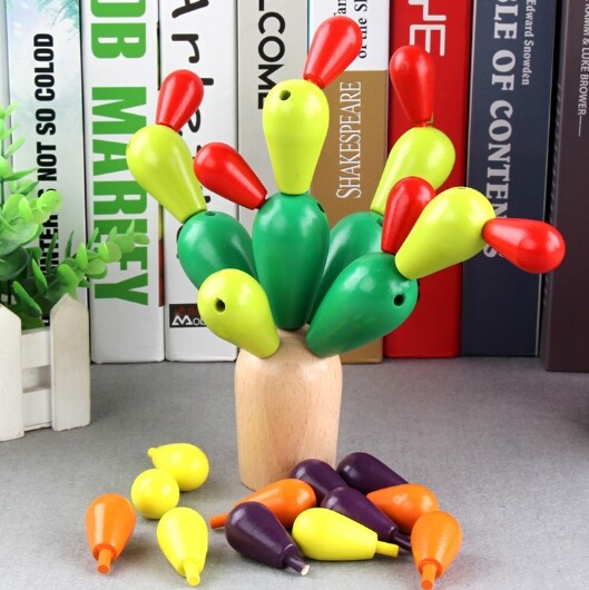 Cactus fruit tree disassembly assembly building blocks for children's puzzle toy