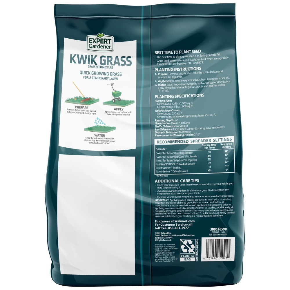 Grass Seed Mix for Sun to Partial Shade Coverage, 3 lb Bag