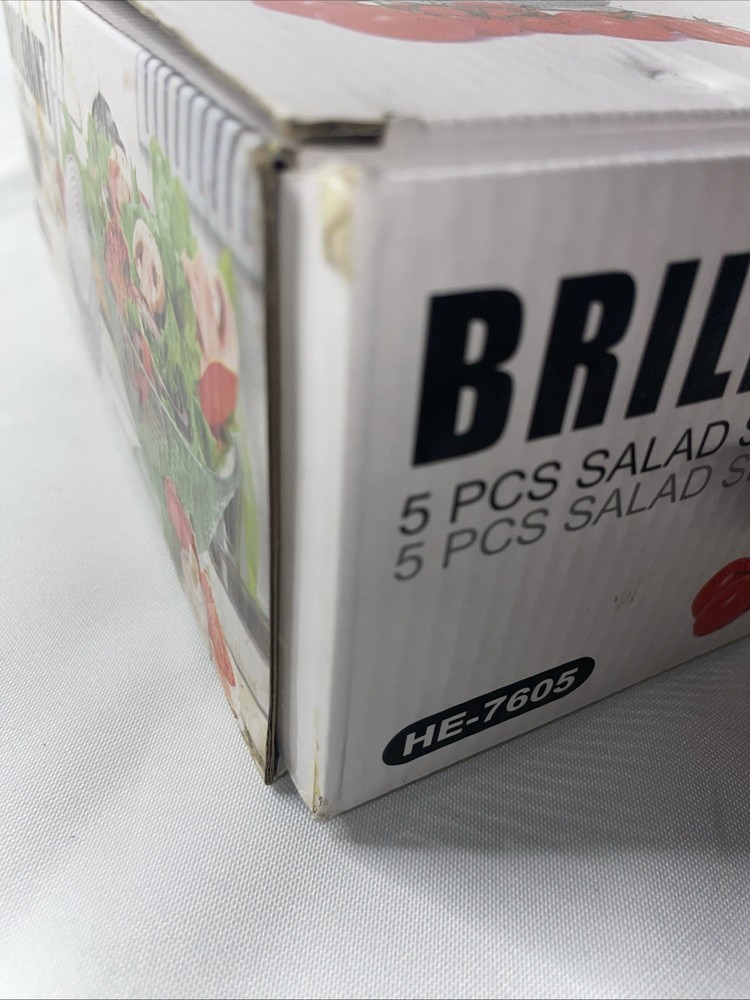 Brilliant Salad 5 Piece Set. New Open Box