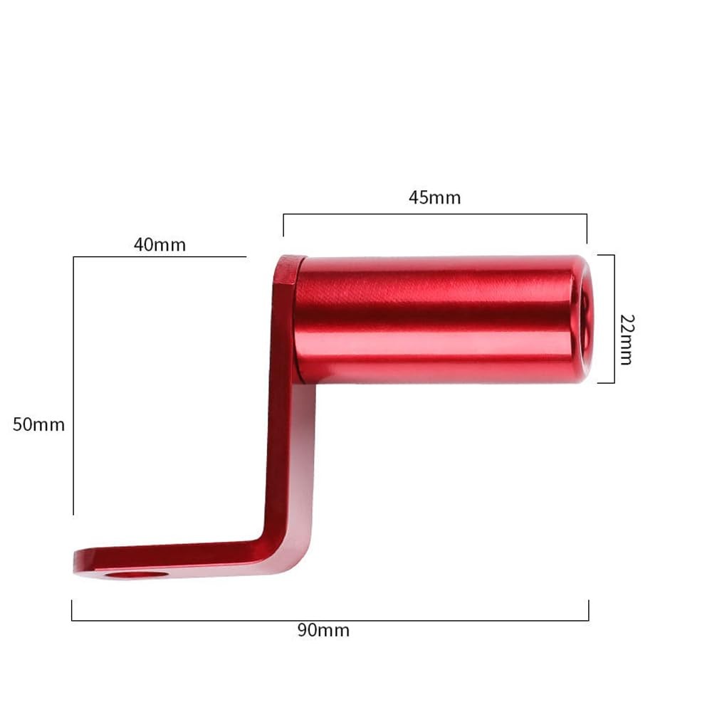 2 Pack Motorcycle Handlebar Extender Mirror Mount Extension Post Extension Ba...