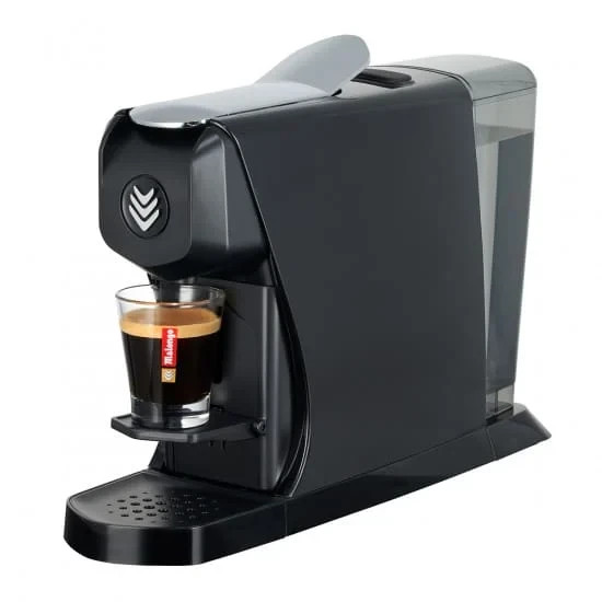 Malongo eOh Coffee Capsule Machine, Black + 80 Gran Reserve Pads