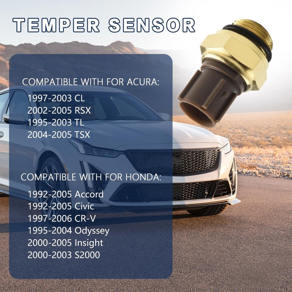 Radiator Coolant Fan Switch, Water Temperature Sensor, Engine Coolant Tempera...