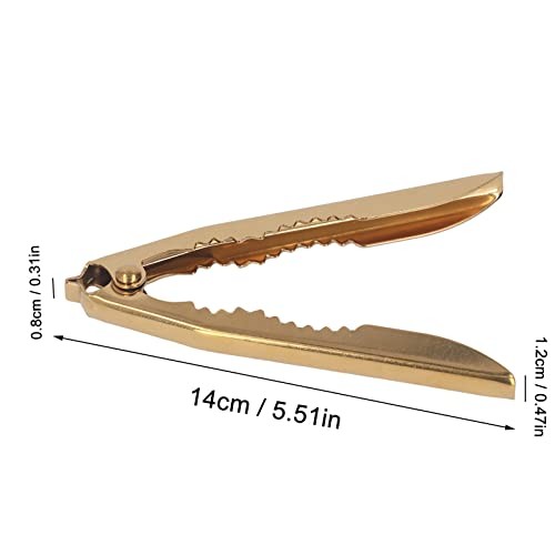 NutCracker, Stainless Steel Gold Nut Cracker Tool Crab Cracker Portable Sturdy