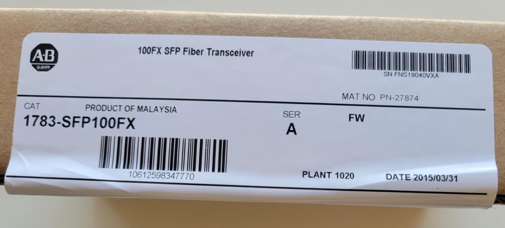 Allen Bradley 1783-SFP100FX