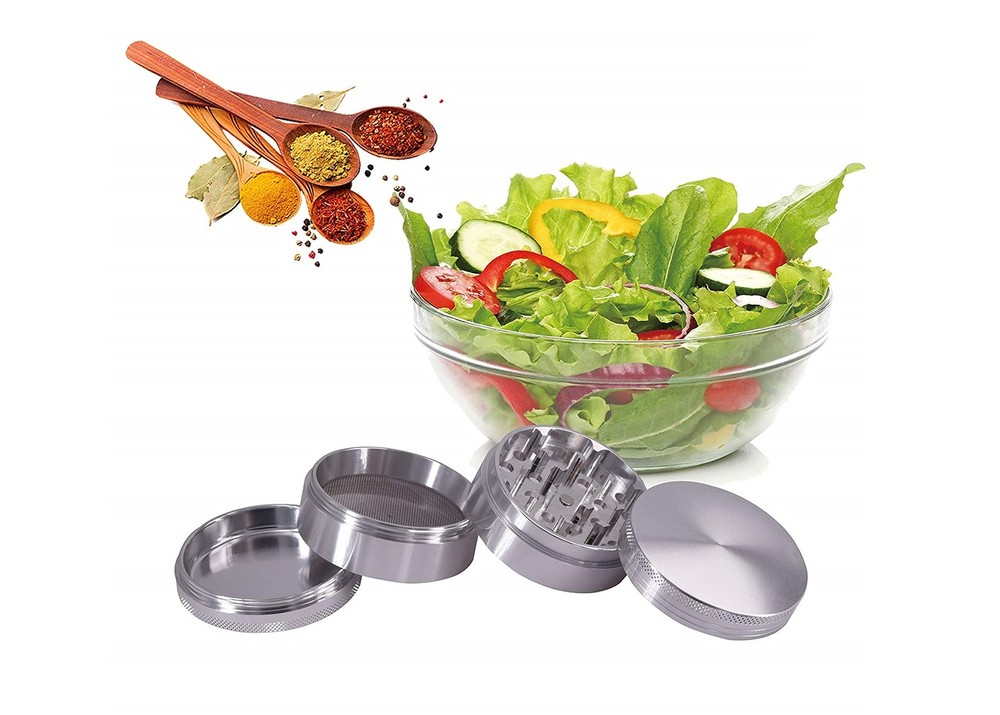 Kitchen Spice Herb Grinder Crusher Metal 4 piece Spider-Man Logo Marvel Comics