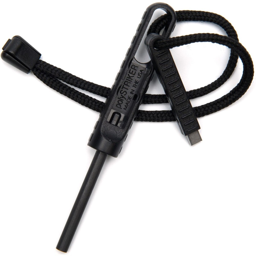 Exotac polySTRIKER Ultra-Light Ferrocerium Rod Firestarter - Black