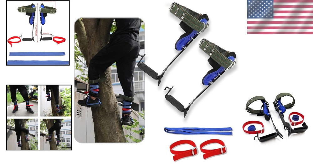 Climbing Spike Set with Safety Strap