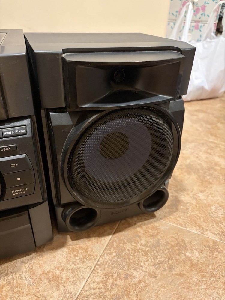 Sony MHC-EC709iP System CD AM-FM iPod Dock Stereo System Tested Works