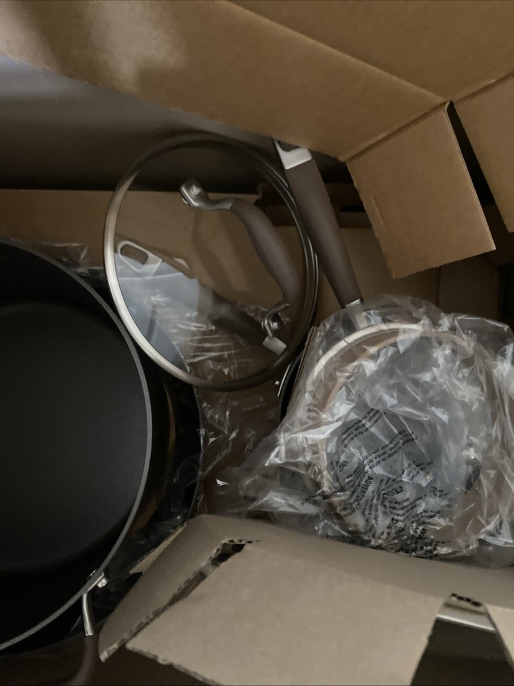 Anolon Advanced Home Hard-Anodized Nonstick 11-Piece Cookware Set - Bronze
