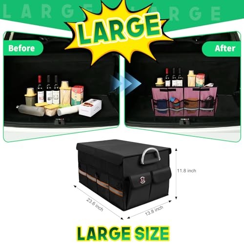 Trunk Organizer, LIBZAKI Cargo Organizer, Premium Multi Regular Black