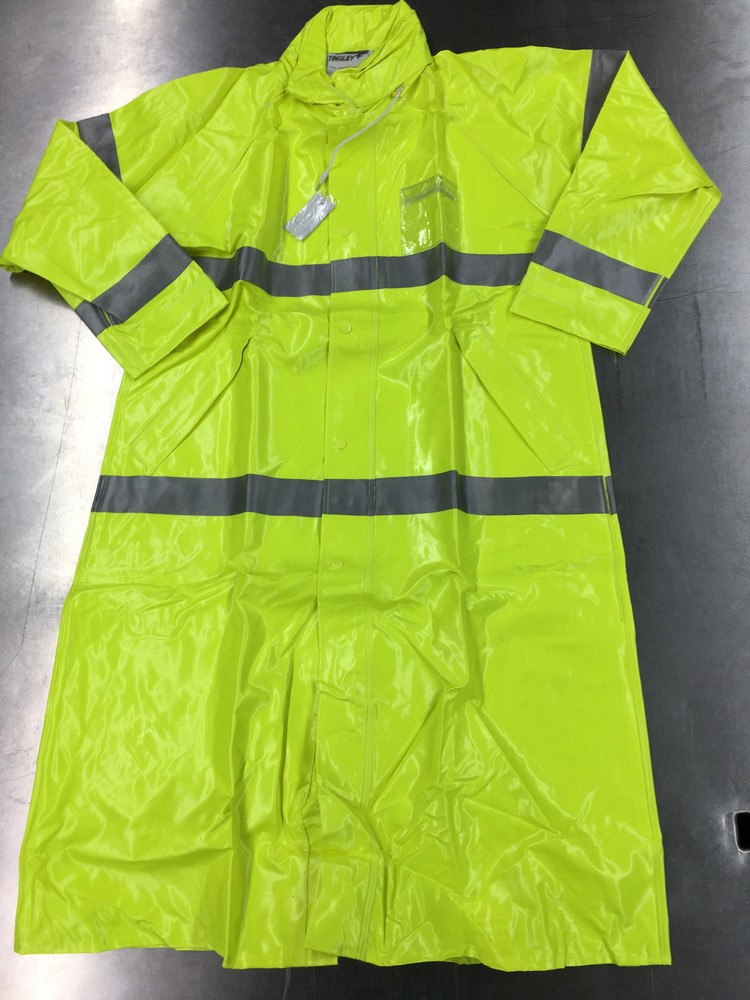 Tingley C53122 High Visibility Class 3 Waterproof Rain Coat Lime Size Medium