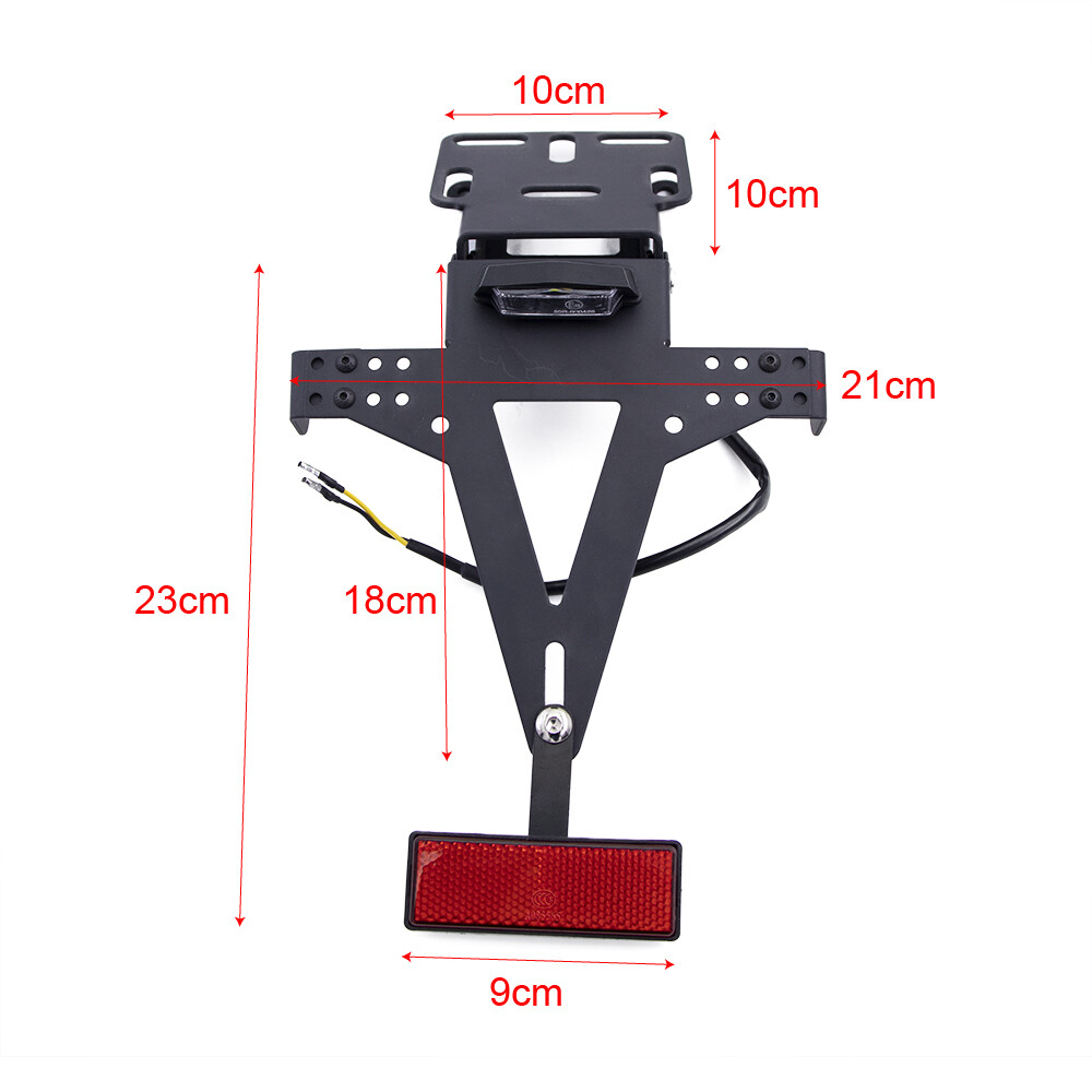Motorcycle Adjustable Angle License Number Plate Frame Holder Bracket For Yamaha