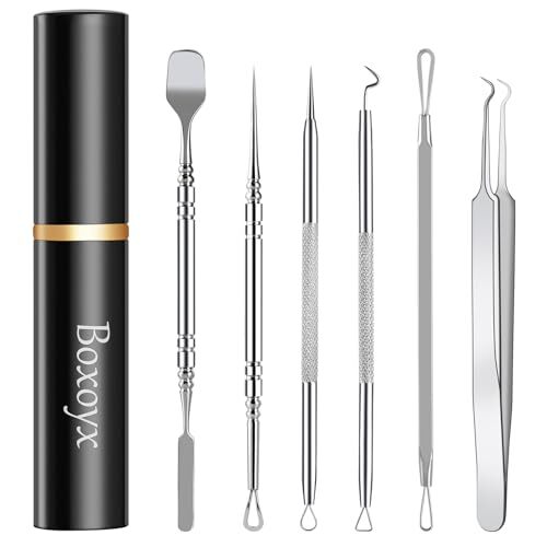 Pimple Popper Tool Kit -  6 Pcs Pore Prep Blackhead Remover Comedone Extractor