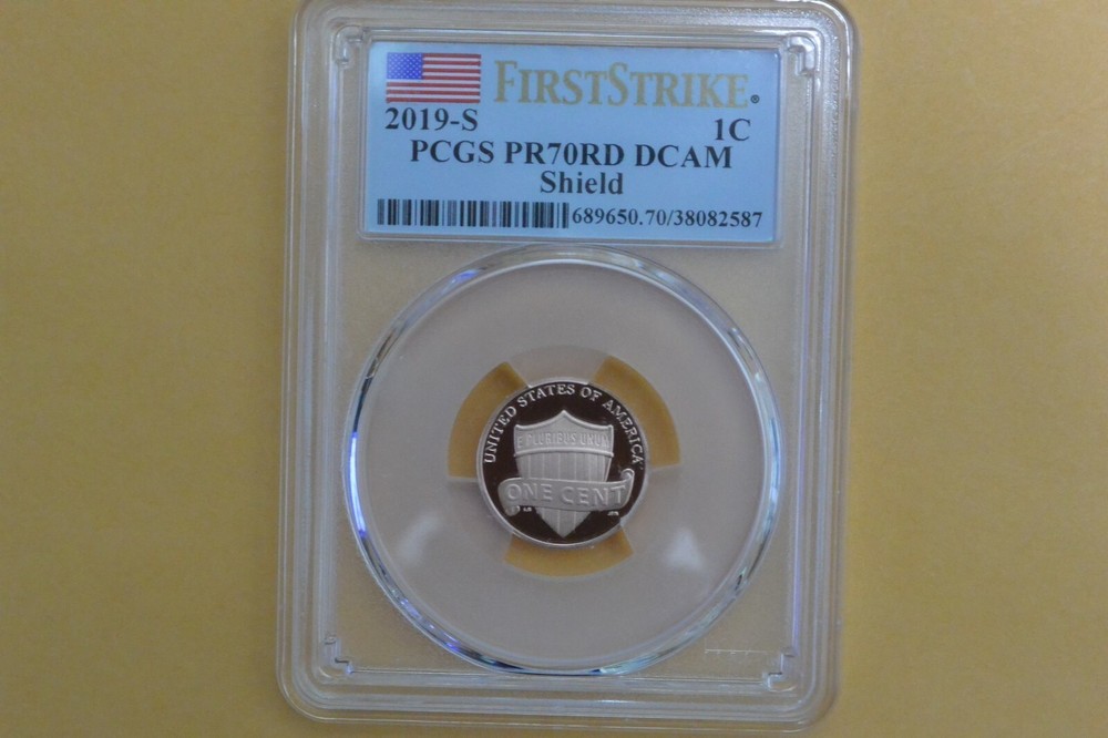 2019 S Lincoln Shield PCGS PR70 DEEP CAMEO First Strike