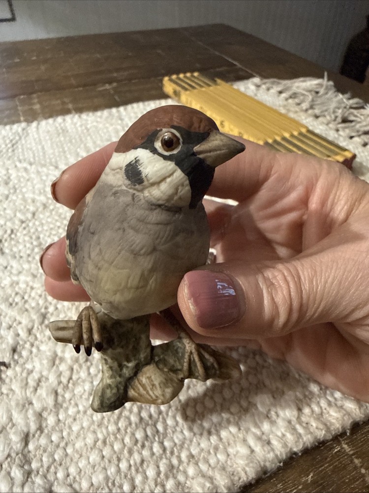 VTG Japan Ceramic Sparrow Bird Figurine