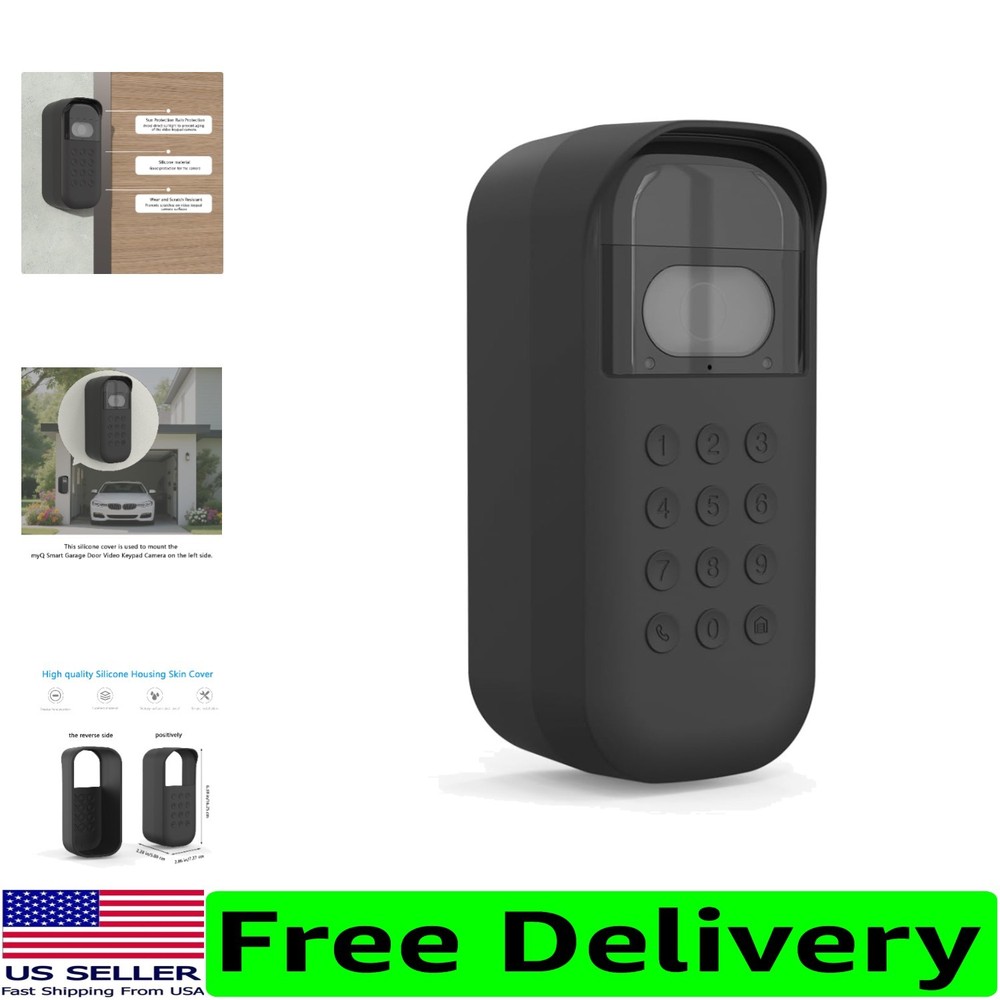 Comprehensive Silicone Protective Cover for myQ Garage Keypad - Left Version