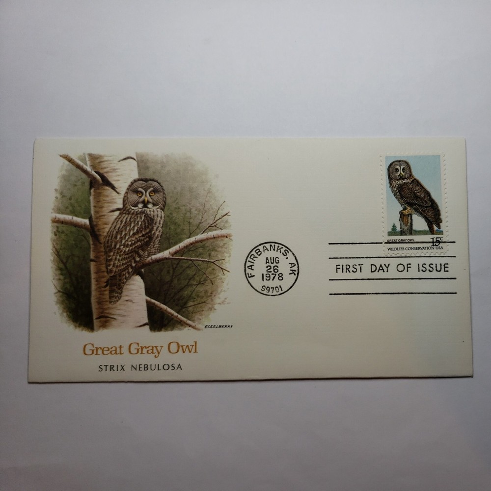 First Day Covers 1978 Great Grey Owl
