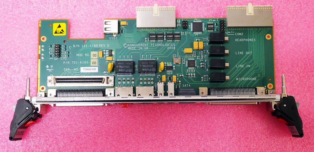 CONCURRENT TECHNOLOGIES AD PP5/002 REAR TRANSITION MODULE P/N: 721-6185-00