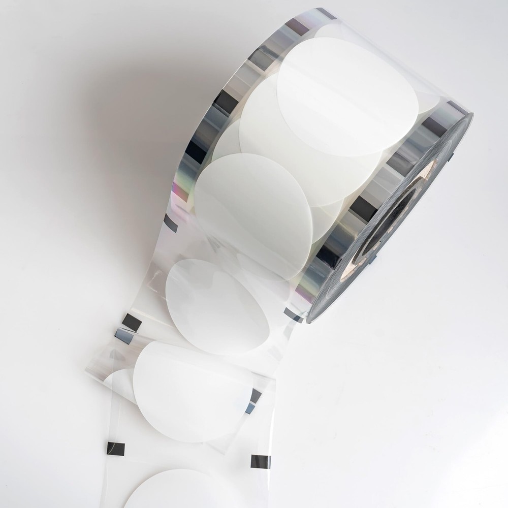 Solid White Cup Sealer Film 3275/Roll for 90-105mm Boba Tea & Bubble Drinks