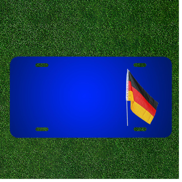 Custom Personalized License Plate With Add Names To Flag Germany