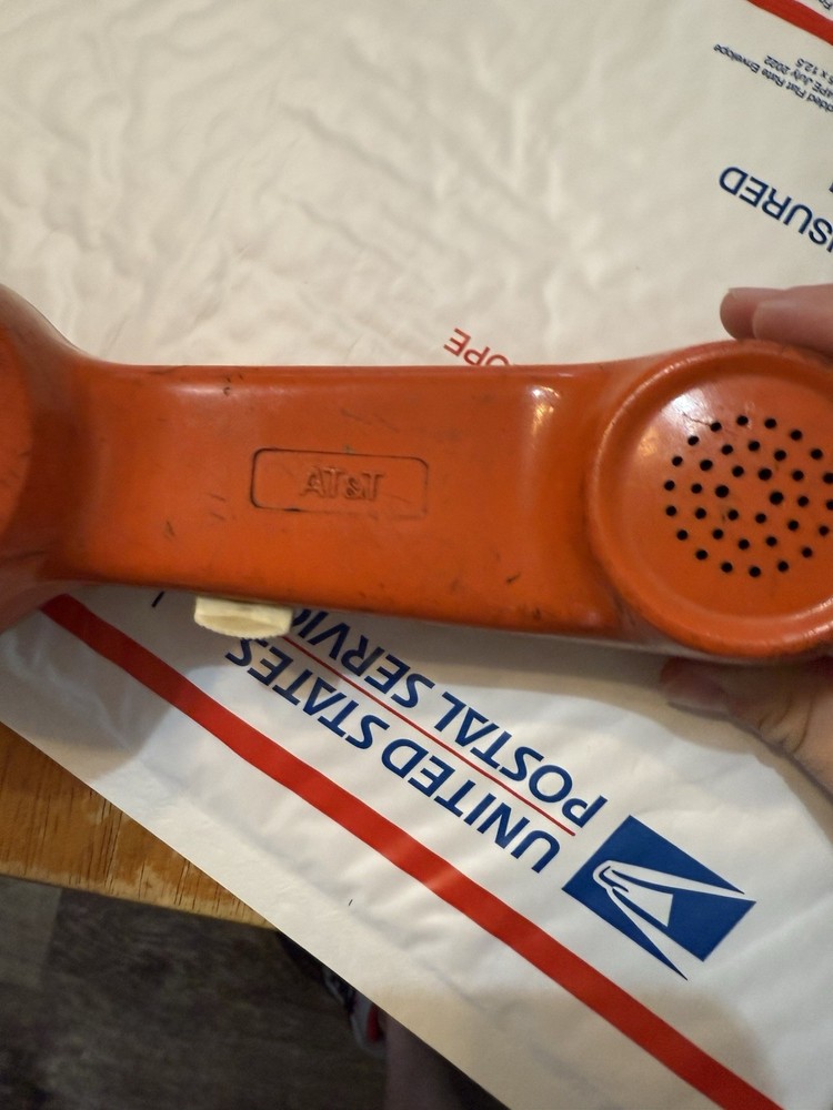 Bell System Western Electric Lineman Orange Test Butt Set Rotary Dial Untested