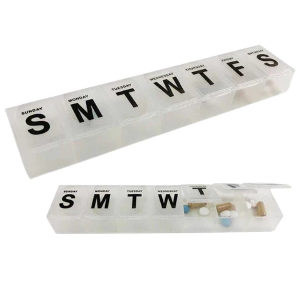 7-Day Plastic Pill Case: 1 Pack