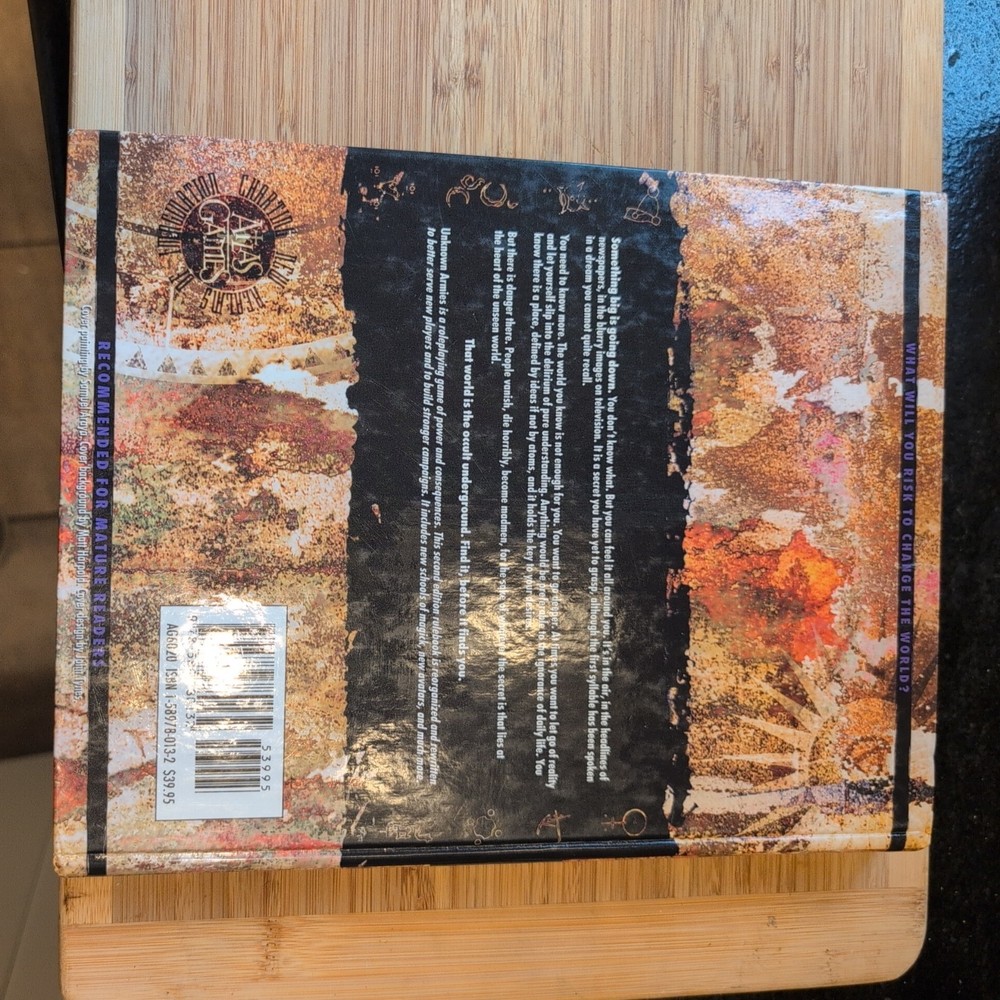 Unknown Armies RPG Core Rulebook 2nd Edition