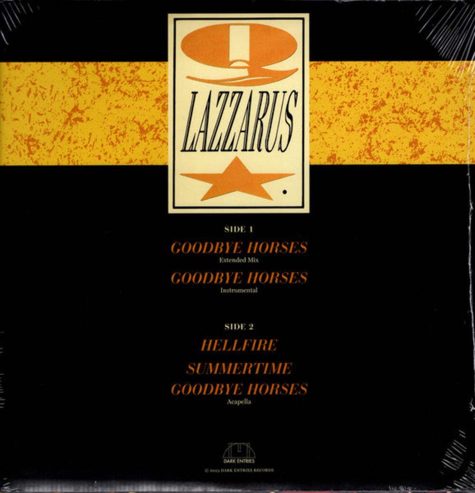 Q Lazzarus - Goodbye Horses (12")