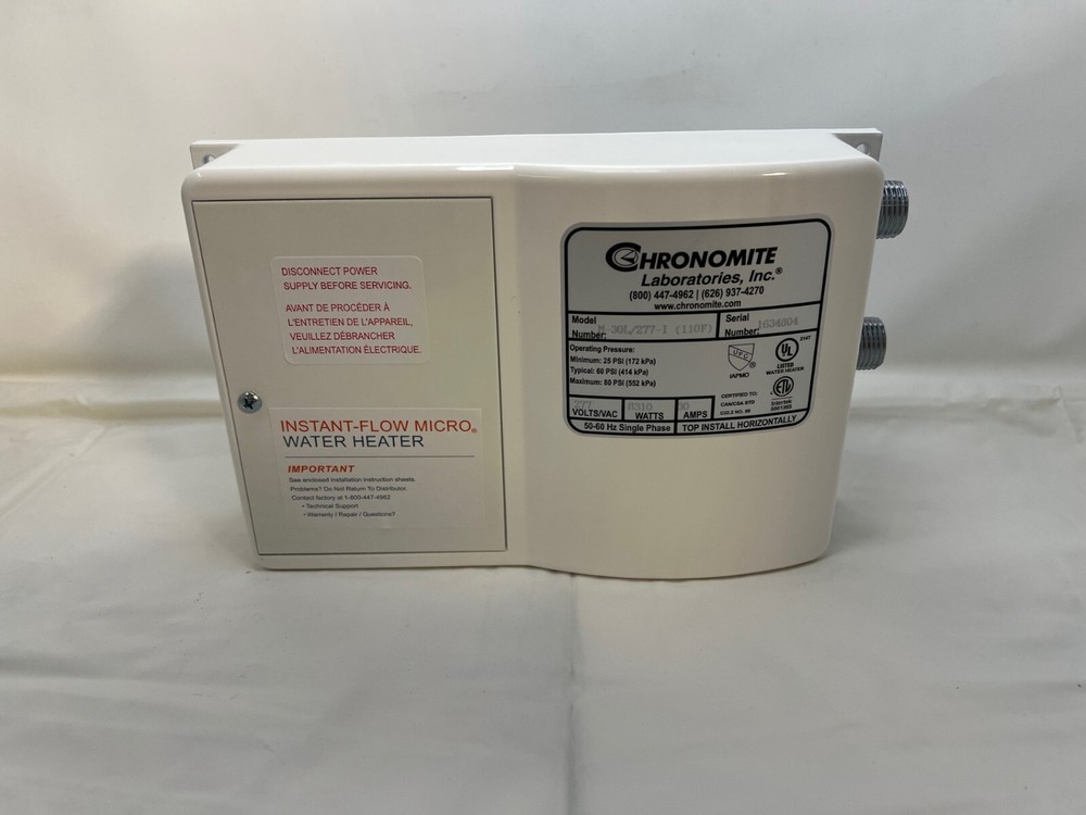 CHRONOMITE INSTANT-FLOW MICRO Electric Tankless Water Heater M-30L/277-I