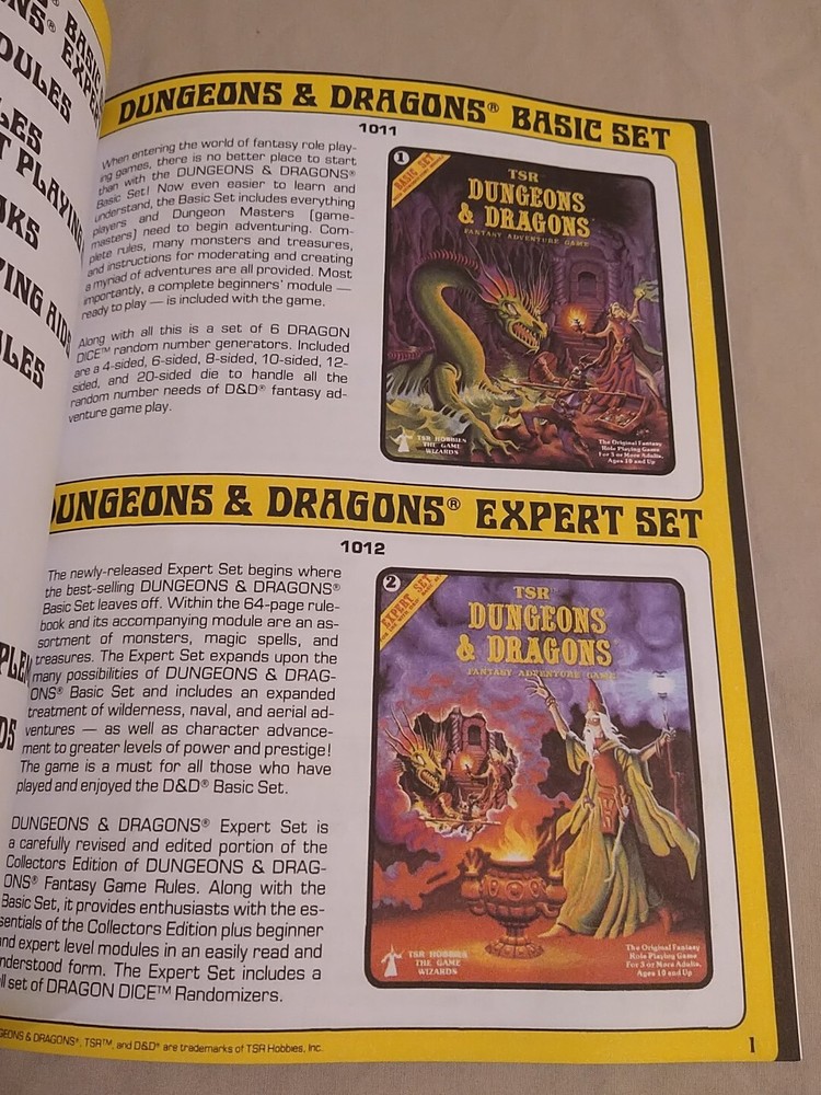 Dungeons & Dragons Reprint of Expert Rulebook