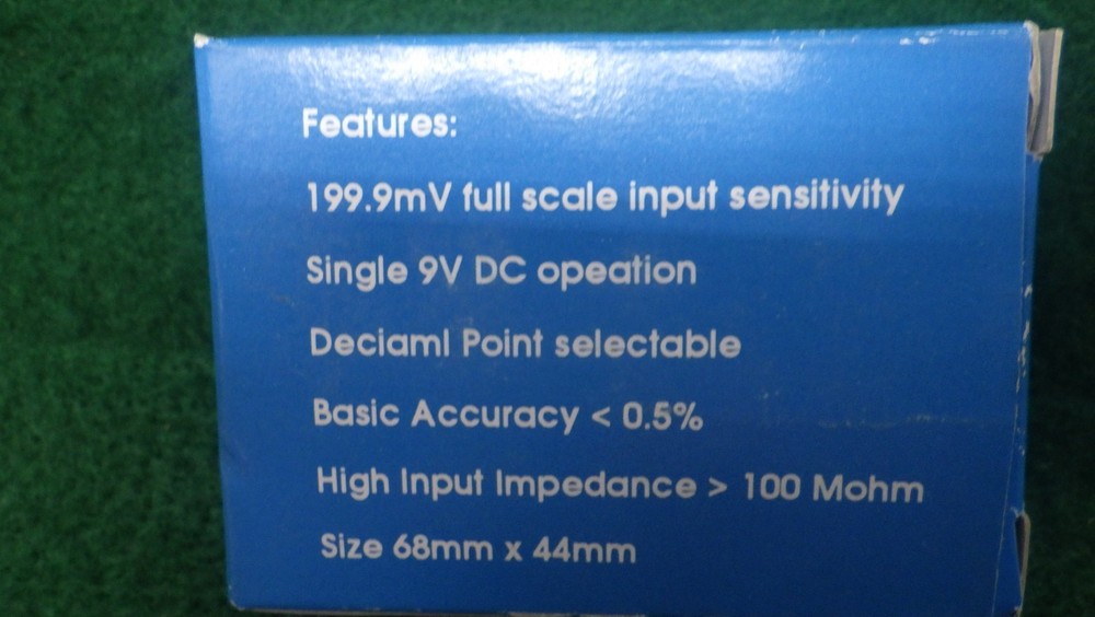 NOS Vintage 3-1/2" LCD Digital Panel Meter PM-128 9VDC