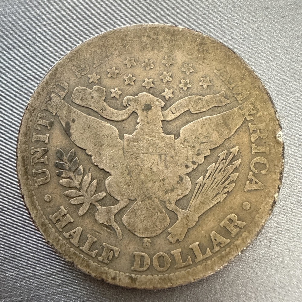 1900 S barber half dollar 50c