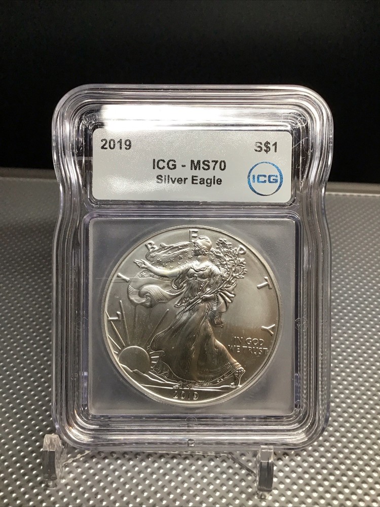 2019 American Silver Eagle 1 Oz MS70 ICG