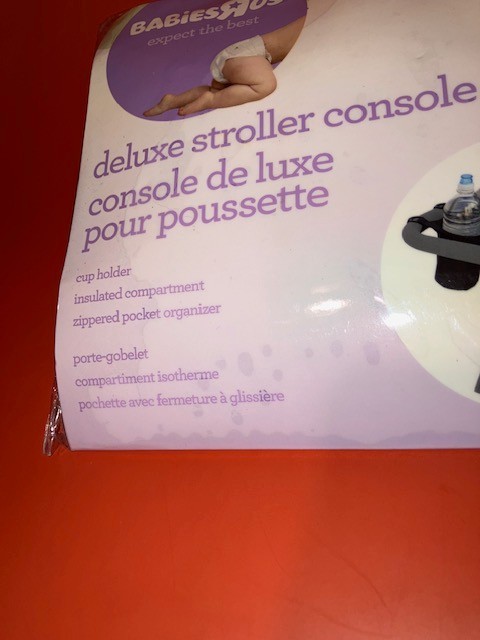 Babies R Us Handlebar Console for Single Strollers - Caddy Drink Holder Storage