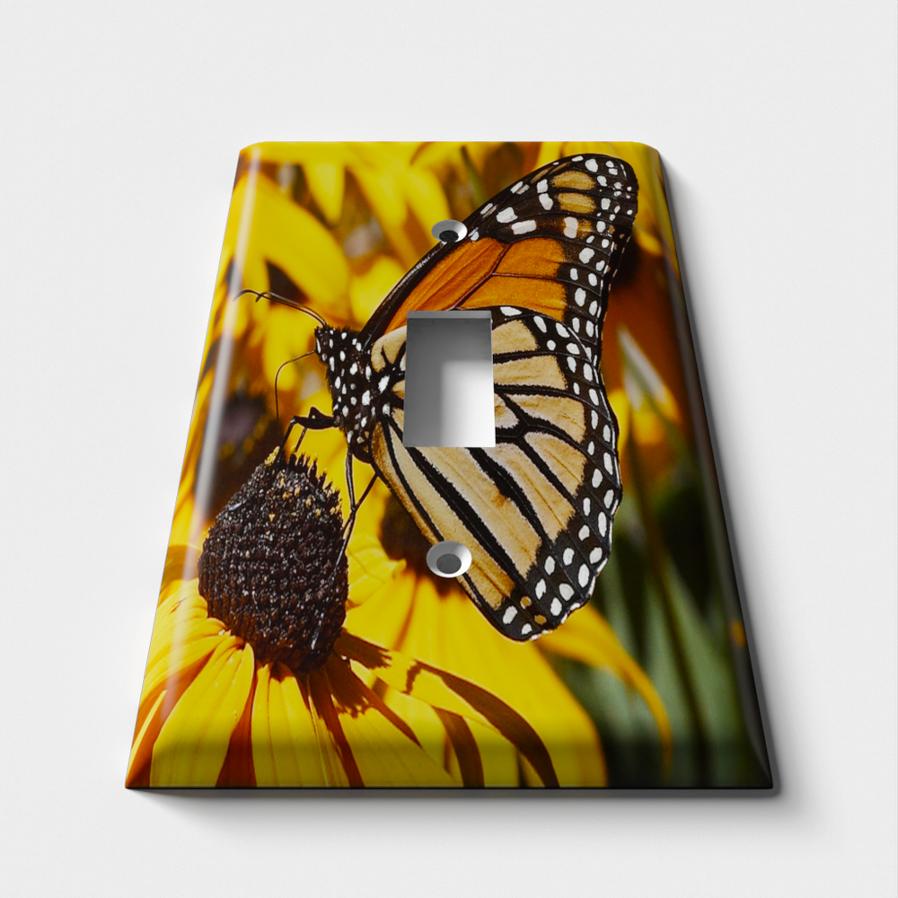 SnazzySwitch Monarch Decorative Light Switch Plate Cover