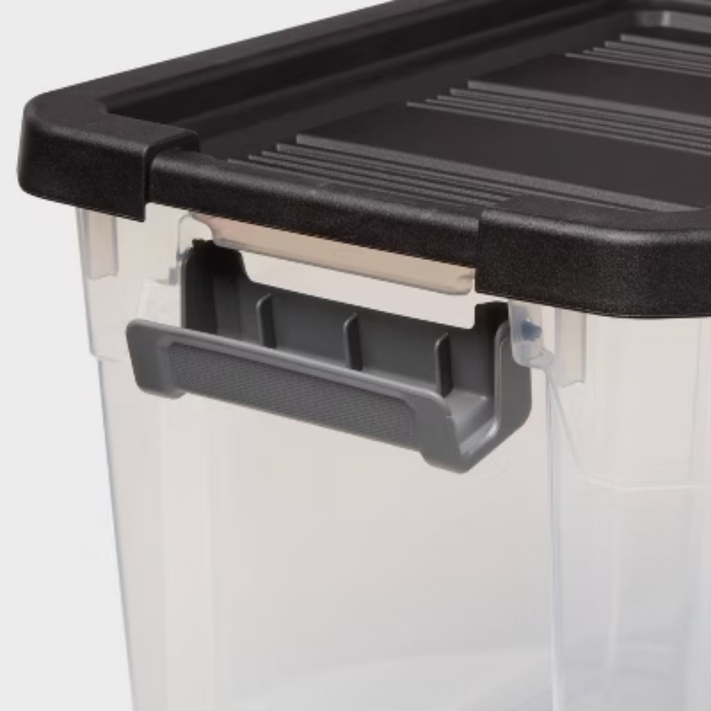 Brightroom™: Stackable Plastic Bin with Lid, Universal Utility Storage