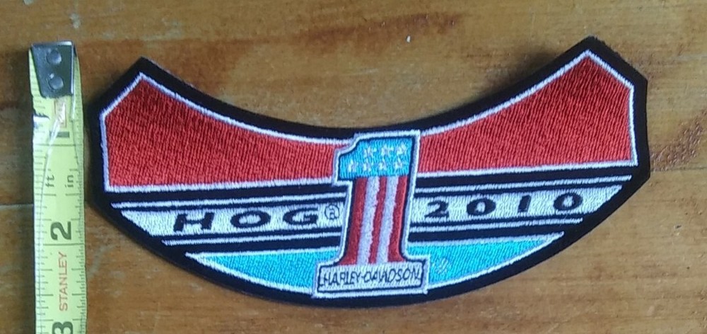 Harley Davidson 2010 HOG #1 Embroidered Motorcycle Vest Jacket BIKER PATCH