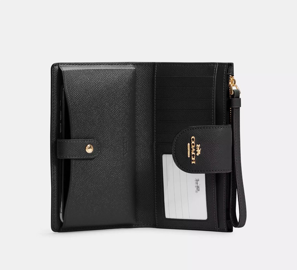 New Authentic Coach Leather Phone Wallet - CS441 - MSRP $278