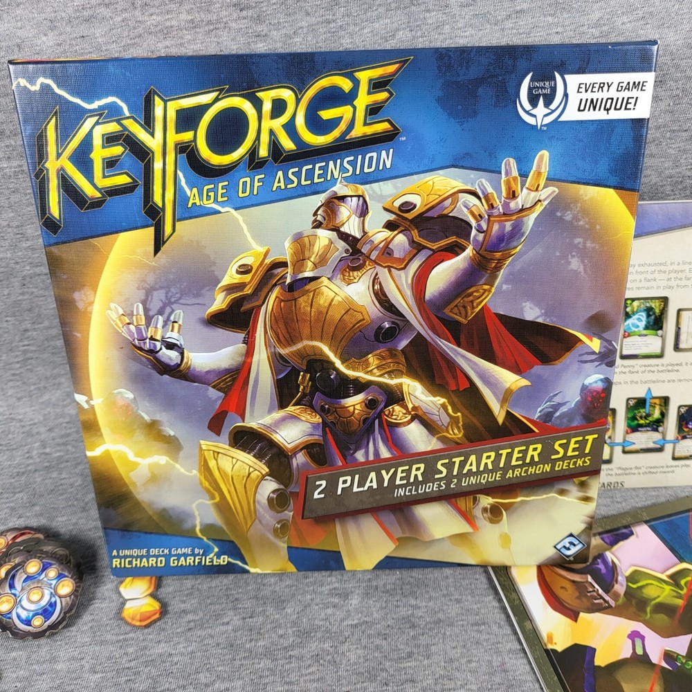 Keyforge Age of Ascension Starter Set Card Game - Complete