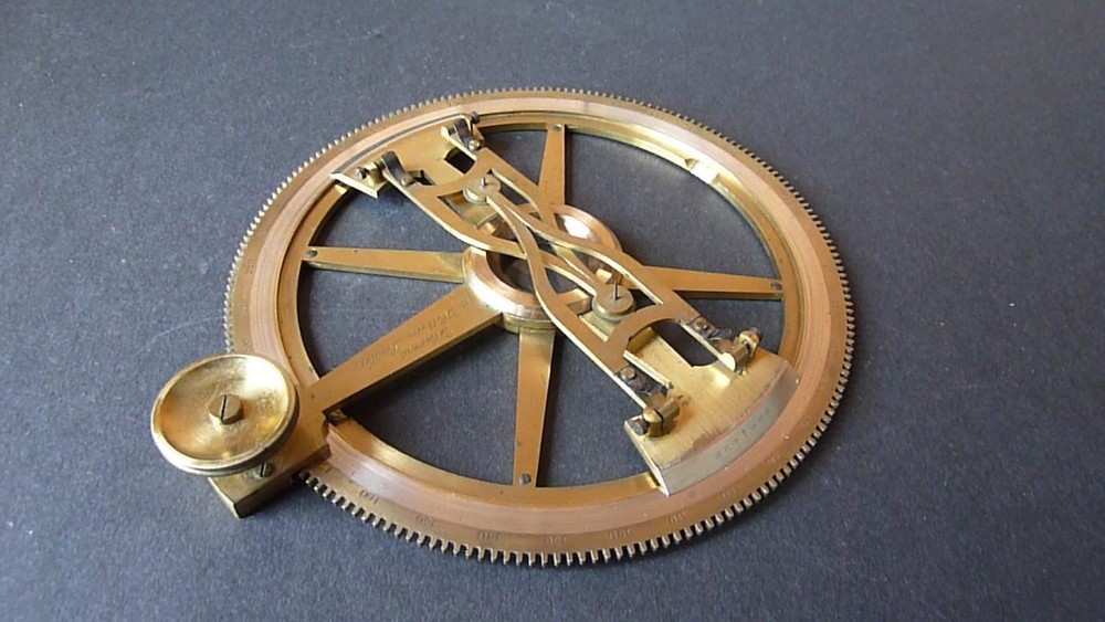 Small Plotting Protractor Harris 17 Holborn London Marking Compass 1835 Antique