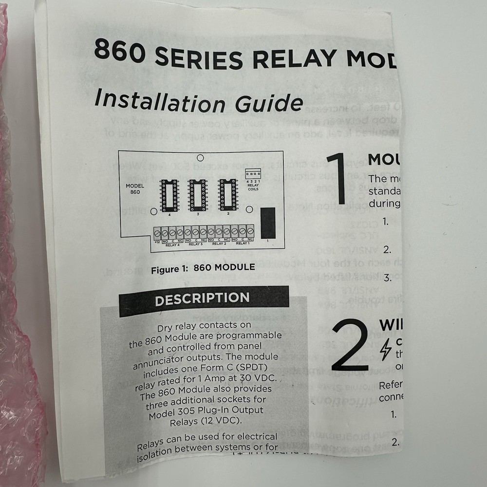 DMP 860 Relay Module Alarm Output Board w/ Hardware HPK.860 New Open Pkg