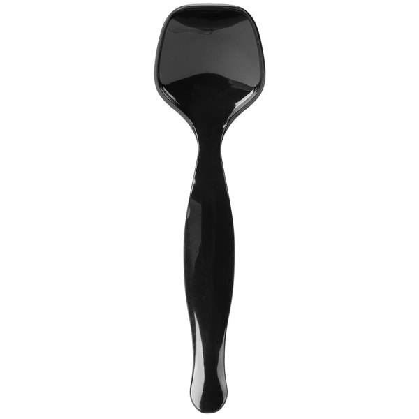 Fineline Settings 3302-BK, Platter Pleasers Black Plastic Serving Spoons, 144/CS