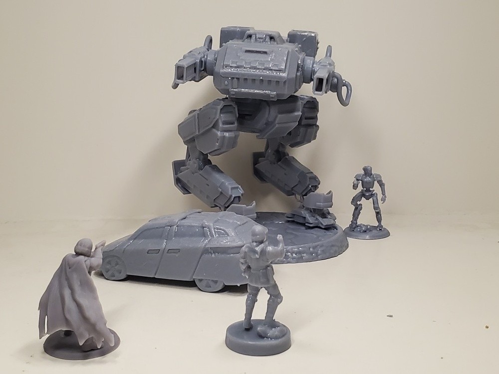 Helldivers 2 Automaton War Assault Strider Miniature
