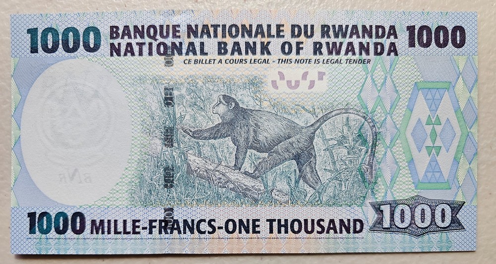 Rwanda 1000 Francs 2004 Unc