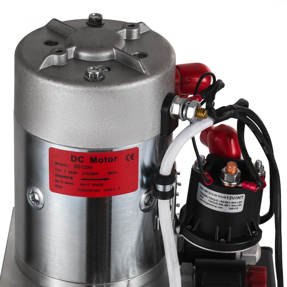 8 Quart Double Acting Hydraulic Pump Dump Trailer 12V DC Unit Pack Power Unit